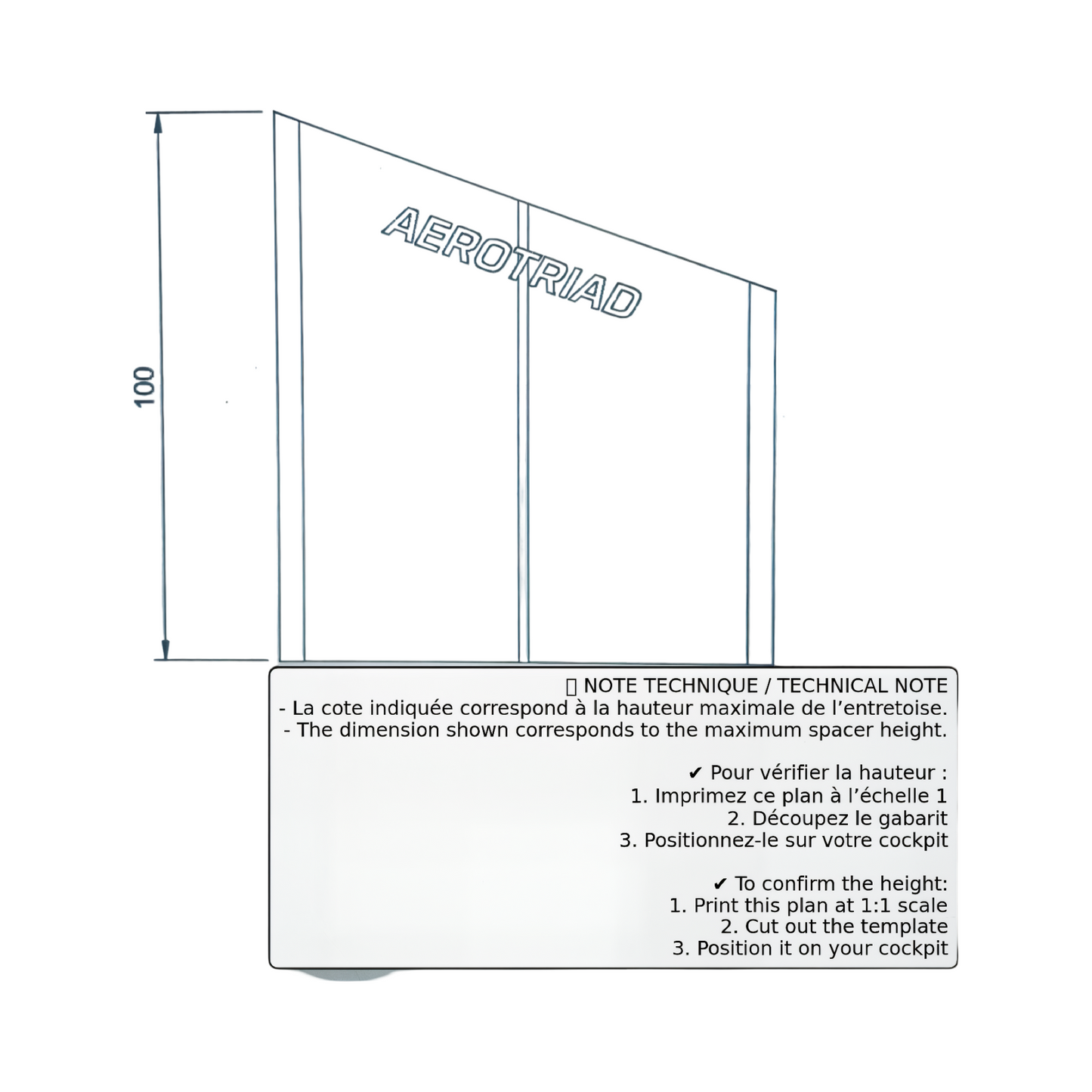 Spacer Angle BTA - AeroTriad - Spacer Support Can 5° to 25°