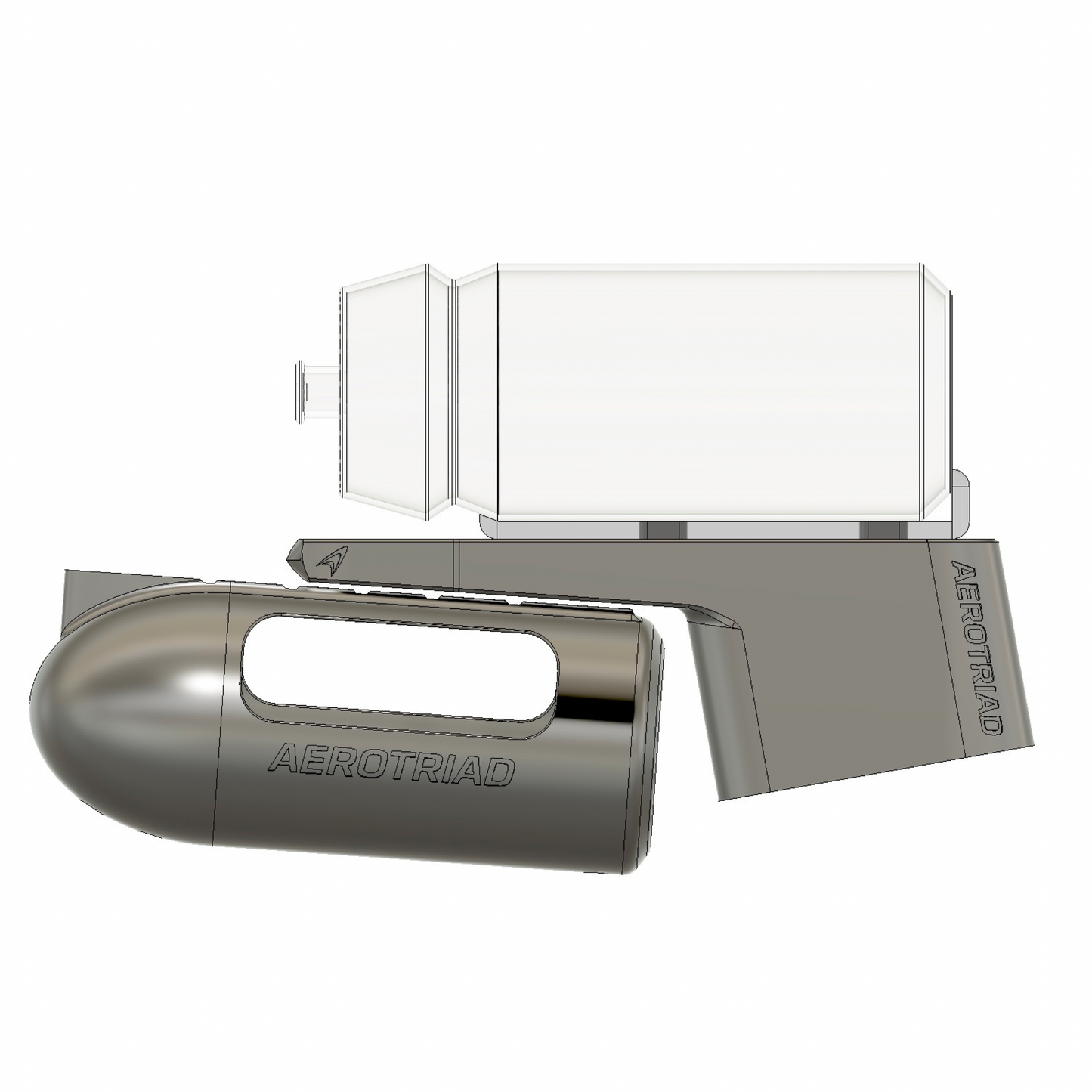 Bento Box BTA Triathlon – AeroTriad Dual Mount | Aero Nutrition Storage | Mounts under BTA Support